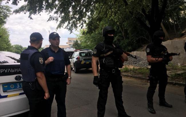 В Киеве проходят полицейские учения