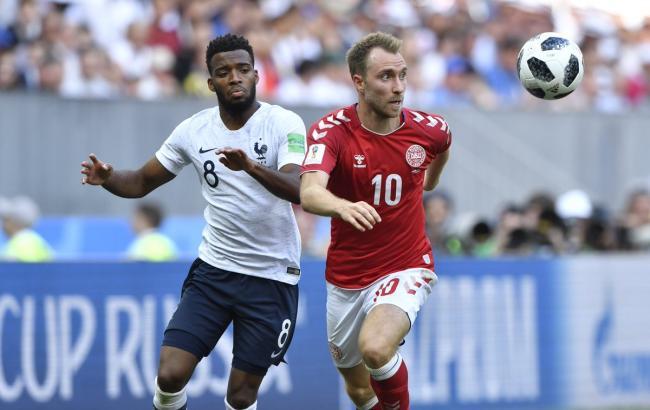 Сборные Франции и Дании сыграли вничью и вышли в 1/8 финала ЧМ-2018