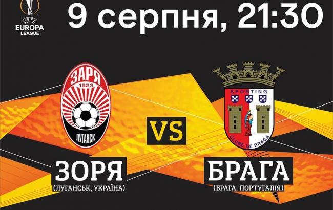 Зоря - Брага: прогноз букмекерів