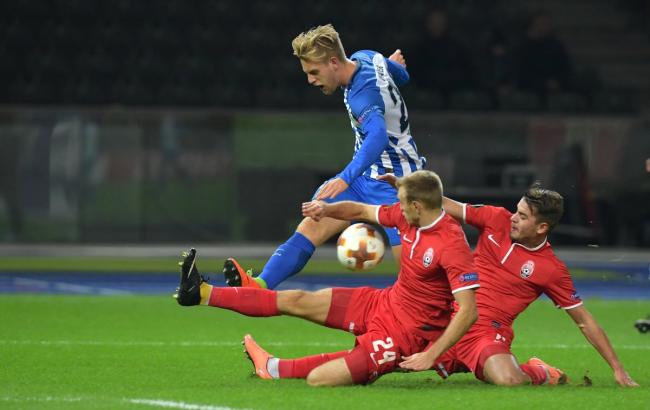 "Заря" потерпела поражение на выезде от "Герты" в Лиги Европы