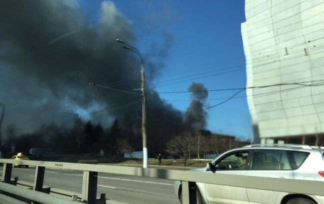 У Москві сталася пожежа на складі площею 1500 кв. м