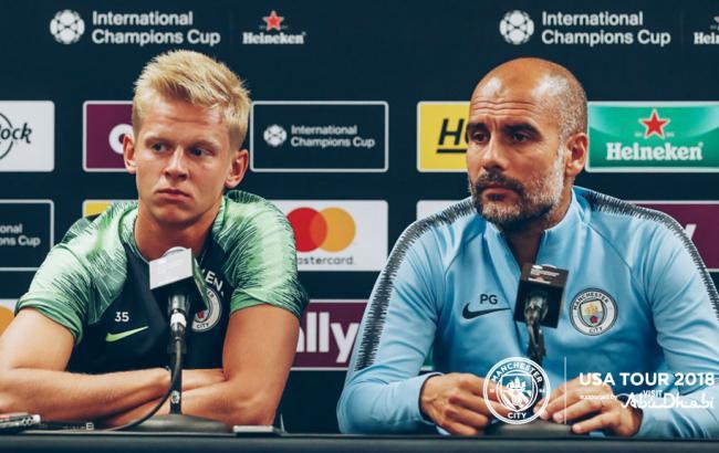 Если Зинченко останется, то сможет сыграть на опорной позиции, - Гвардиола