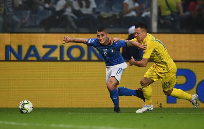 Сборная Украины сыграла вничью против команды Италии