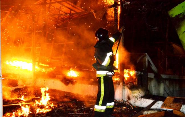 В Одессе горел ресторанный комплекс на побережье Черного моря