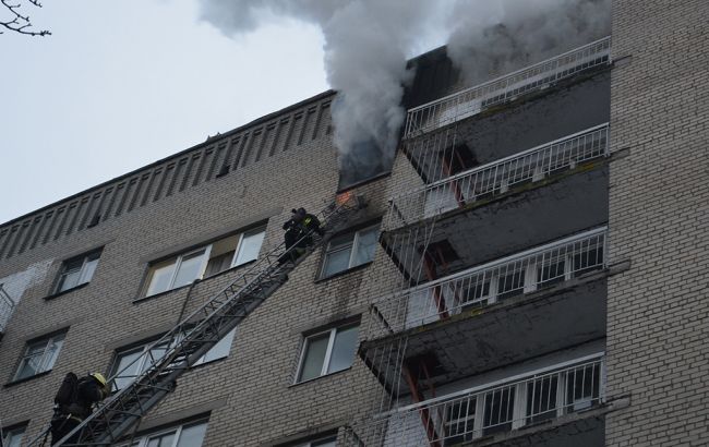 В Днепре горело общежитие