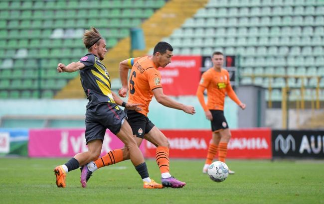 "Шахтер" в меньшинстве дожал "Рух" в выездном матче УПЛ