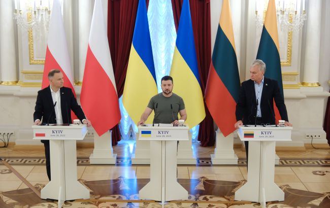 Зеленський зустрівся з президентами Польщі та Литви. Про що говорили