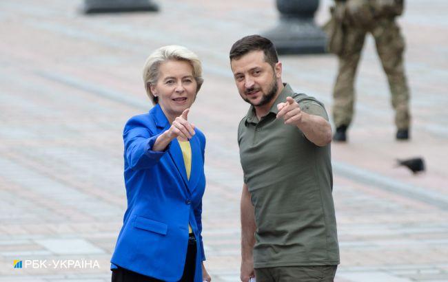 Зеленский обсудил альтернативные зерновые маршруты с президентом Еврокомиссии