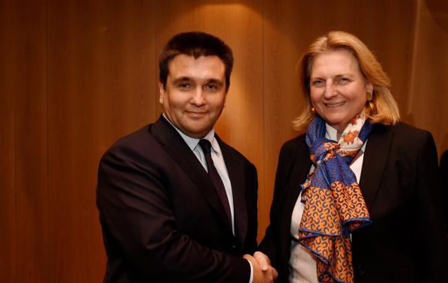 Климкин обсудил российскую агрессию с главой МИД Австрии