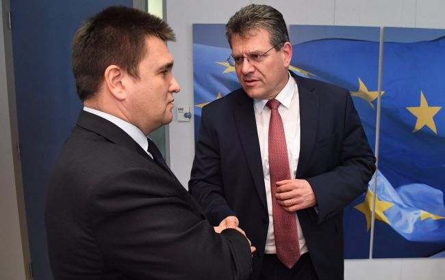 Климкин встретился с Шефчовичем в Брюсселе