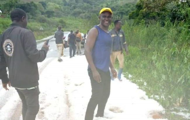 В стране Центральной Африки выпал снег