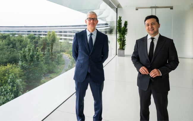 Україна зацікавлена в розширенні присутності Apple: Зеленський зустрівся з Куком