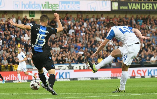 "Динамо" поступилося на виїзді "Брюгге" в матчі відбору Ліги чемпіонів