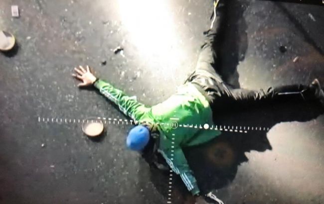 З'явилося фото затриманого на мосту Метро мінера