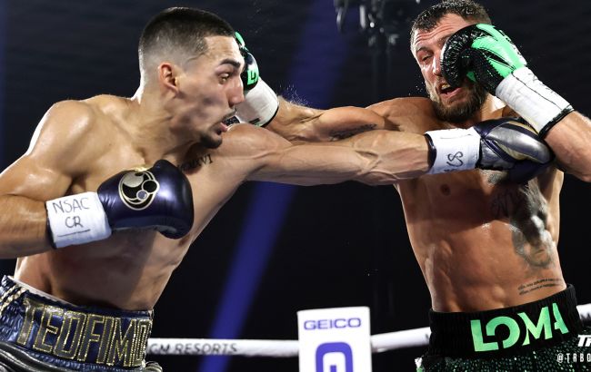 Ломаченко боксировал с Лопесом с травмой плеча