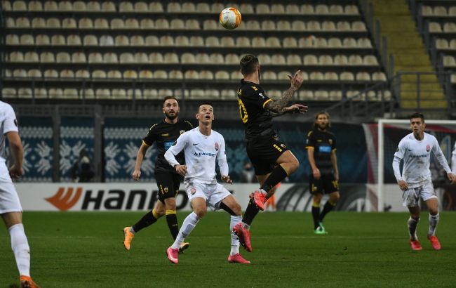 "Заря" проиграла третий матч подряд в группе Лиги Европы