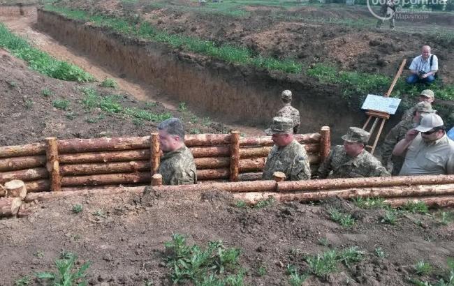 Порошенко: строительство фортификаций должно быть завершено до середины июля