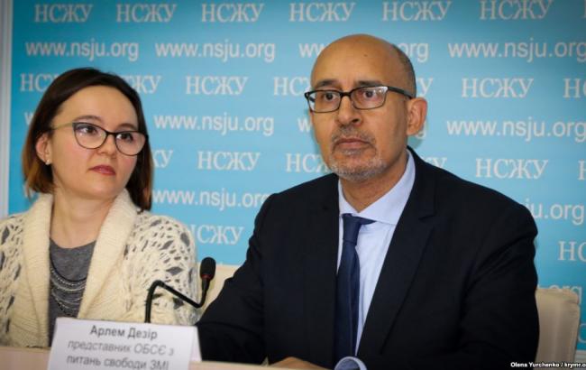 ОБСЕ: те, кто угрожает журналистам в Украине, должны понести ответственность
