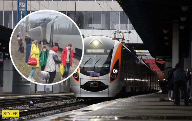 Возле Запорожье слетел с рельс поезд Интерсити: все подробности