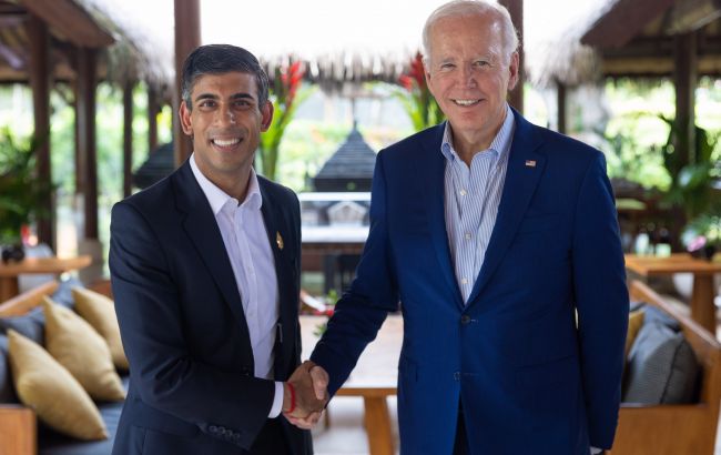 Байден та Сунак обговорили подальшу допомогу Україні та санкції проти РФ