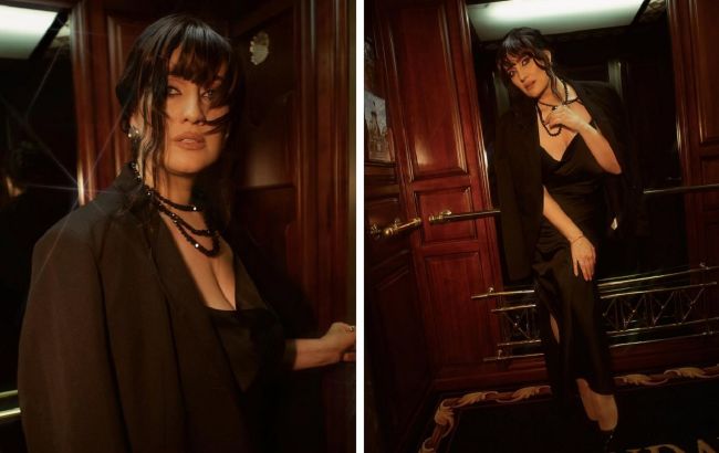 Соломія Вітвіцька вразила ефектним вечірнім образом і новою зачіскою