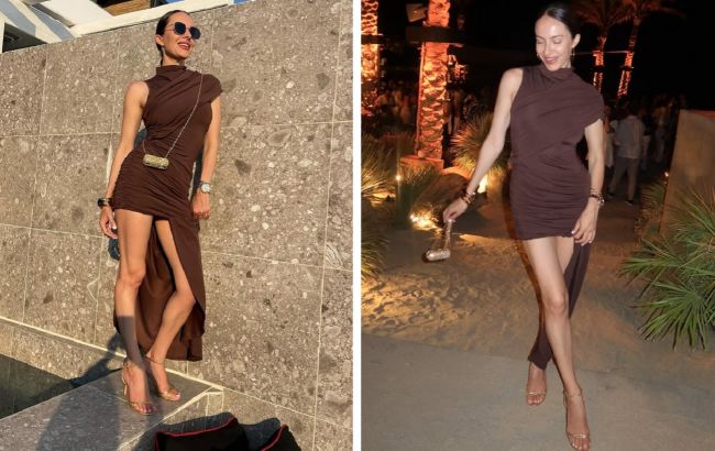 Колишня Остапчука показала розкішний образ для вечірки: сукня всього за 590 грн