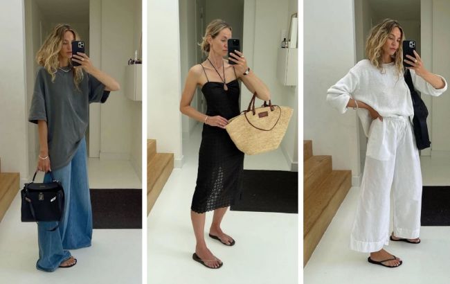 Наймодніше взуття літа 2025 - в'єтнамки: фешн-блогерка показала, з чим їх носити