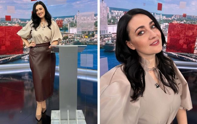 Шкіряна спідниця - тренд сезону: як її носить Соломія Вітвіцька