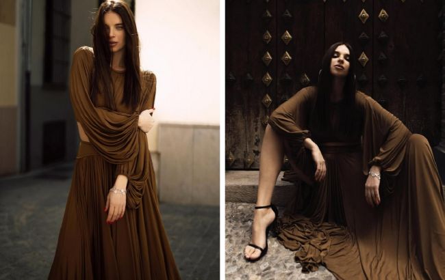 Дружина Усика вразила елегантним образом у максіспідниці та на підборах: стильні фото