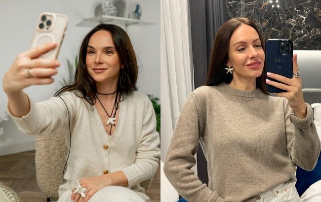 Как носить бежевый цвет и не выглядеть скучно: модные идеи от Инны Мирошниченко и бывшей Остапчука