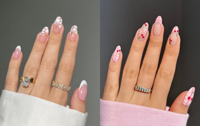 Трендовий манікюр на весну-2025: 7 ідей стильного френча з яскравими кінчиками