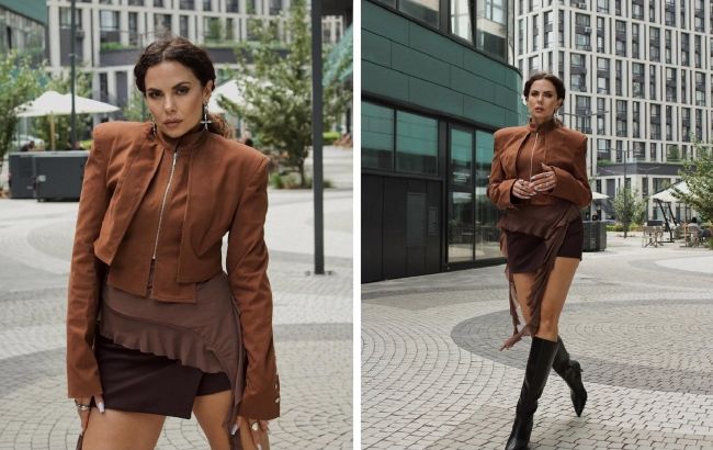 Як виглядають трендові чоботи на осінь 2025: приклад від Насті Каменських