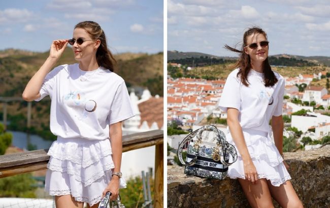 З сумкою за 220 тисяч і в трендовій спідниці: Магучіх показала стильний літній образ