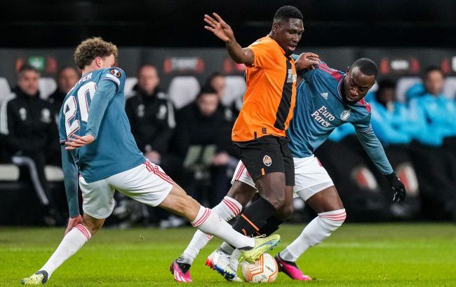 "Шахтар" із голом Ракицького розписав нічию з"Фейєнордом" у 1/8 фіналу Ліги Європи