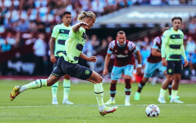 Холанд обеспечил "Манчестер Сити" победу на старте АПЛ: видео дубля норвежца