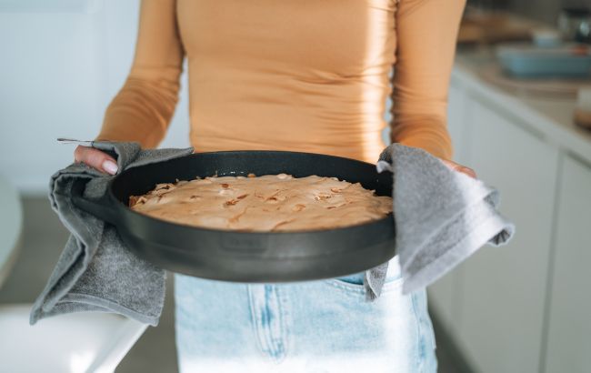 Домашний пирог с яблоками за 10 мин: пошаговый рецепт