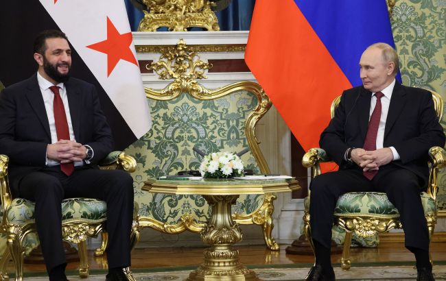 Путін вперше зустрівся із президентом Сирії у Кремлі після повалення Асада (відео)