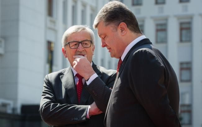 Порошенко и Юнкер согласовали дальнейшие шаги для введения безвизового режима с ЕС