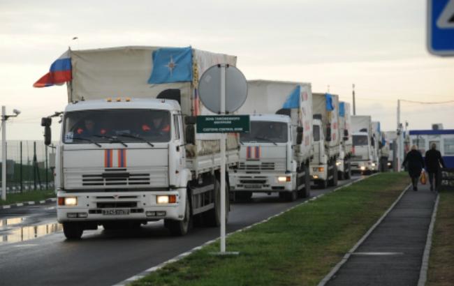 Большинство автомобилей "гумконвоя" из РФ заполнены наполовину, - ГПС