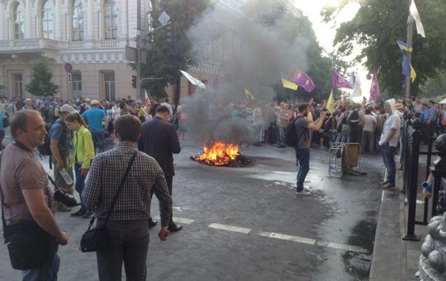 Протест под Радой: милиция задержала 3 активистов
