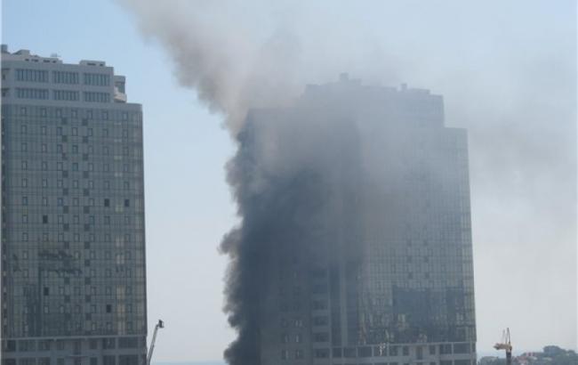 Держархбудінспекція з'ясує причини пожежі висотки в Одесі