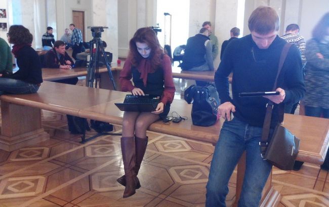 Журналистов не пускают в кулуары Рады после выступления Байдена