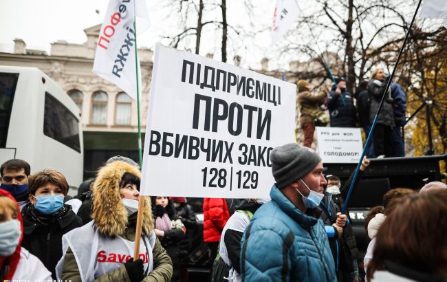 Полиция пока не задерживала участников митинга возле Рады