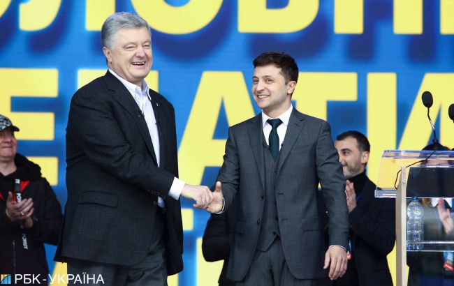 Социологи оценили перетоки между избирателями Зеленского и Порошенко