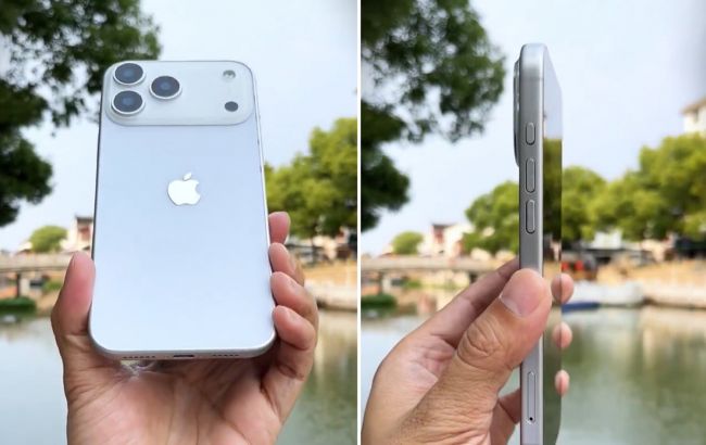 Apple здивує товщиною? У мережі показали iPhone 17 Pro Max із новим корпусом (відео)