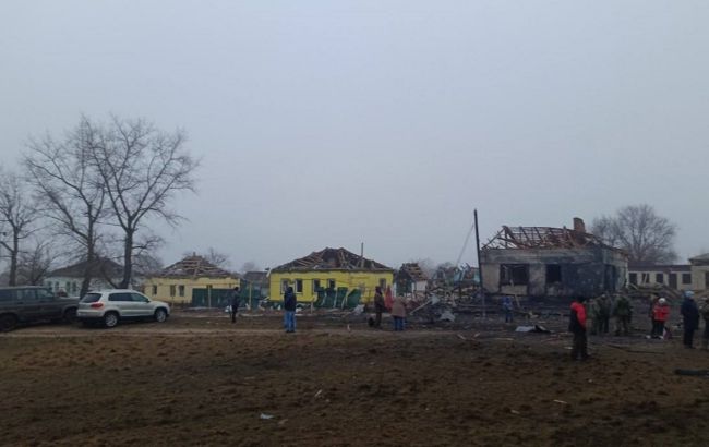 В селе под Воронежем "прилетом" российской ракеты снесло пол-улицы (фото, видео)