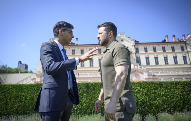 Зеленський обговорив з Сунаком необхідність посилення ППО України на тлі російських атак