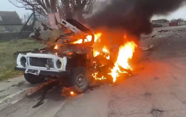 У Новій Каховці підірвали автомобіль російського командира взводу ППС