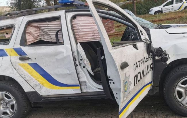 Ракета взорвалась у автомобиля. В Запорожье при обстреле пострадали полицейские