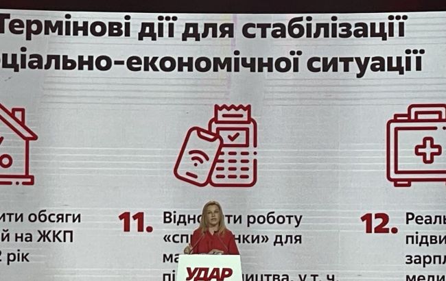 "УДАР" Кличка презентував на з&rsquo;їзді план дій для порятунку економіки